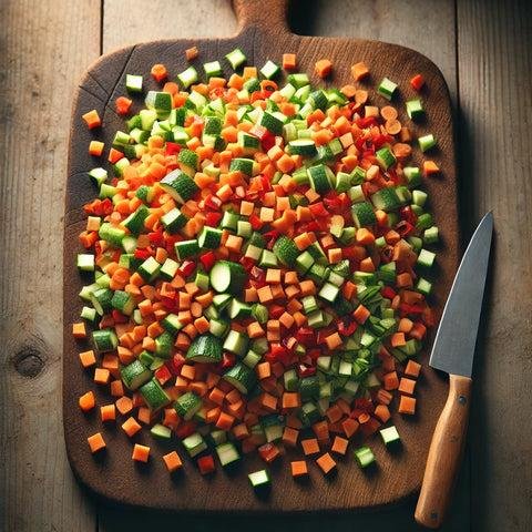 Brunoise de légumes