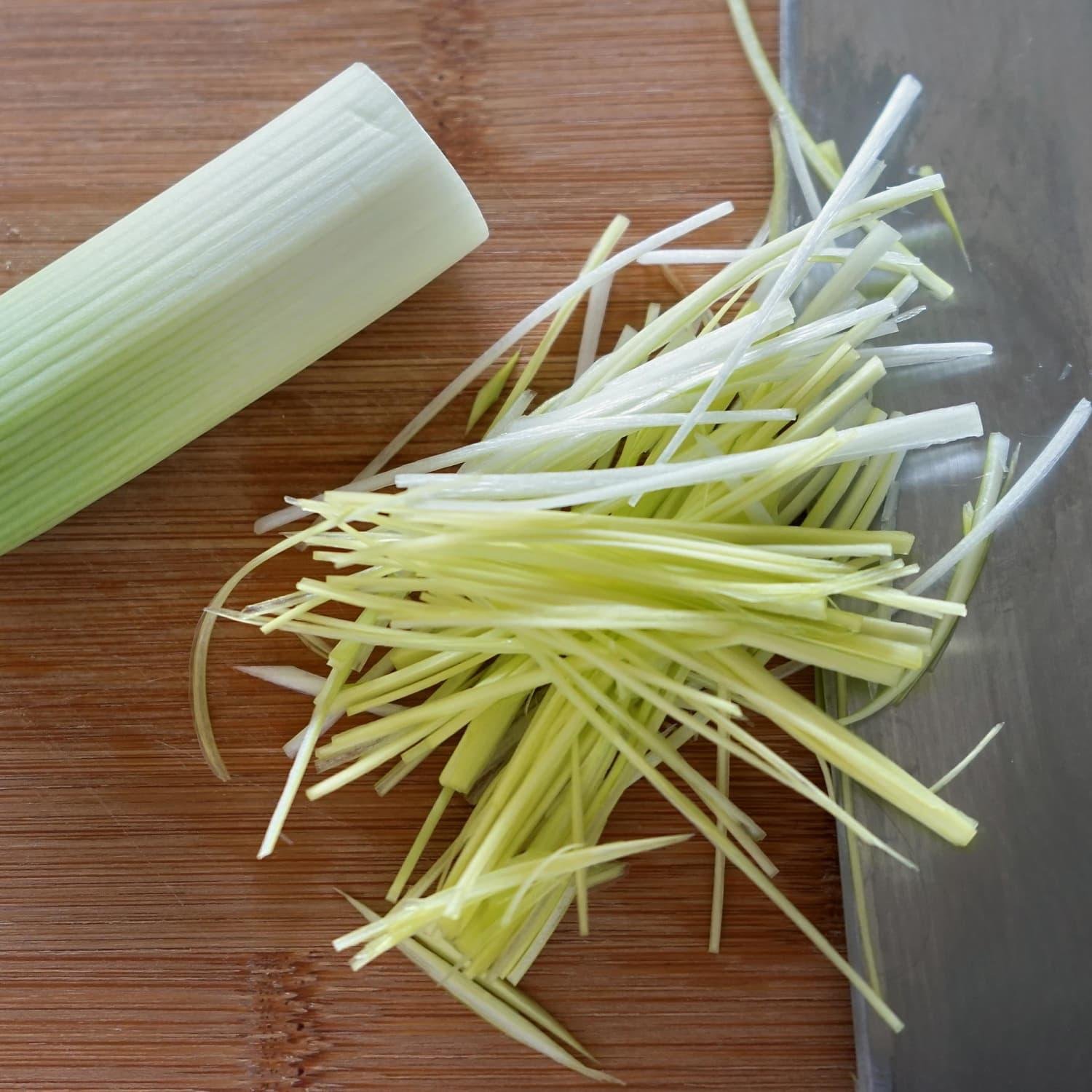 Julienne de poireaux